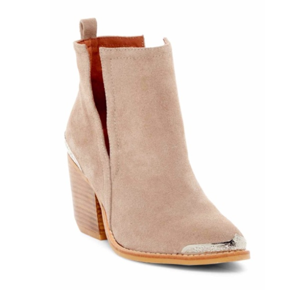 Taupe Western Style Booties
